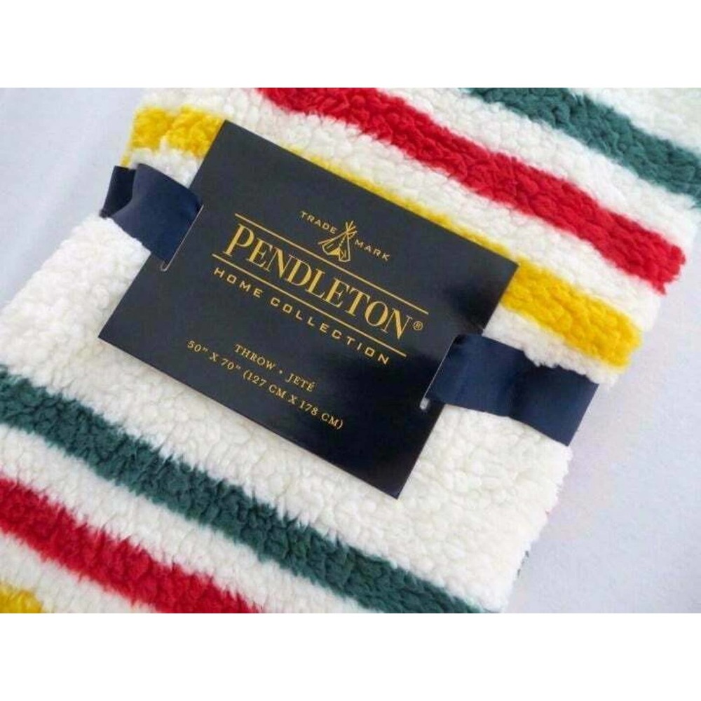 Pendleton Sherpa Fleece Glacier Park Throw Blanket